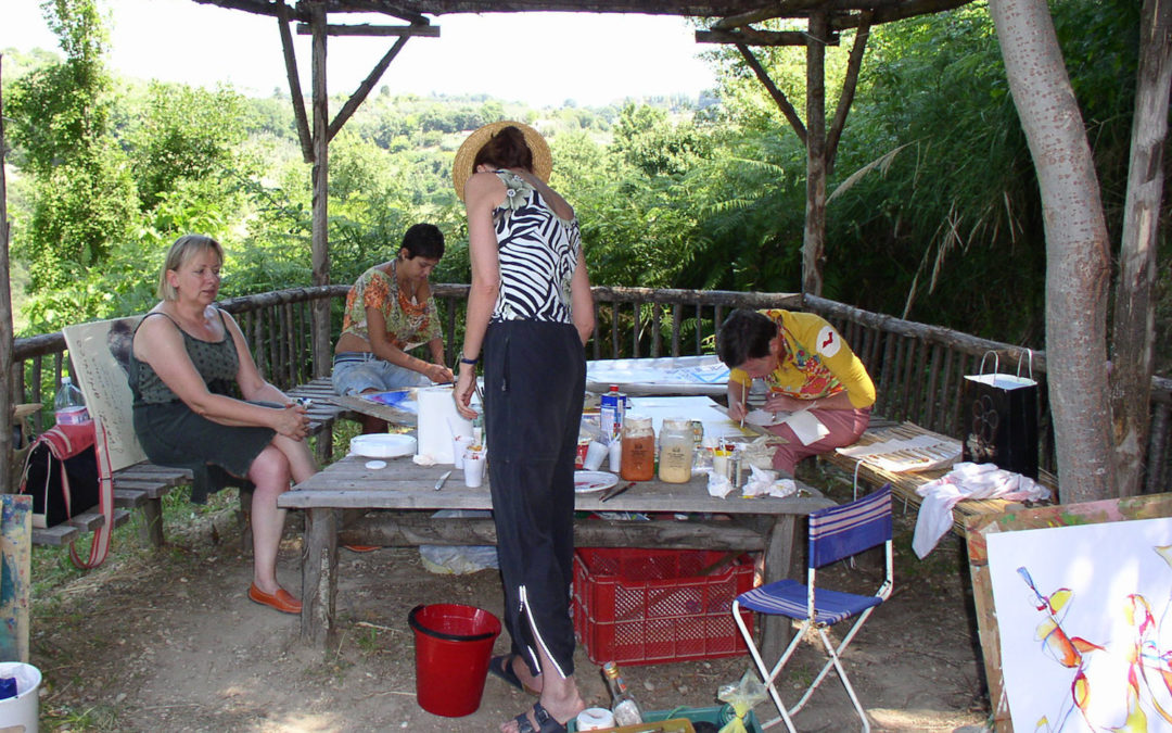 Kreativurlaub im Studio der Künstlerin in Italien